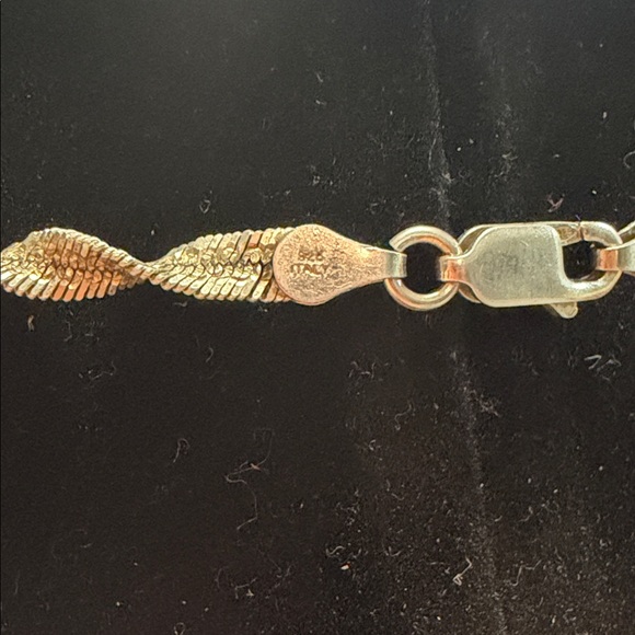 925 Made In Italy  Twisted Necklace - Picture 3 of 5